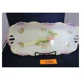 Vintage hand painted Silesia celery tray.