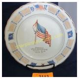 1917 Moline patriotic advertising calendar plate