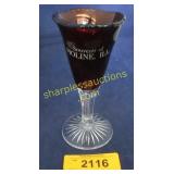 Vintage ruby flash vase Moline Illinois