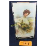 1908 Golden Rod Girl Chocolate advertising.