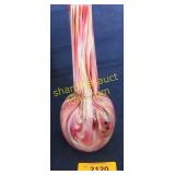 Handmade studio art glass vase