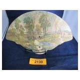 Vintage Peerless Milk advertising fan