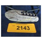 Antique Bourbon Old Log Cabin pocket knife -