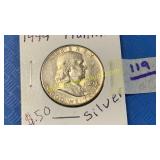 1949 Franklin silver 50 Cent piece