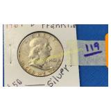 1961-D Silver Franklin 50 Cent piece