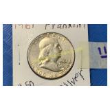 1961 Franklin silver 50 Cent piece