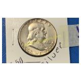 1951 Franklin silver 50 Cent piece