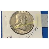 1962-D Franklin silver 50 Cent piece