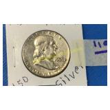 1959 Franklin silver 50 Cent piece