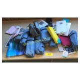 pencil cases, erasers, school supplies