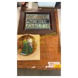 Stained glass picture, China plate