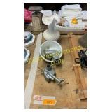 Milk glass vase, sunbeam parts