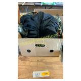 Box of kids winter clothing