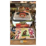 Roaster pan, magazines