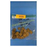 50 wheat pennies- 1930-1950 mix