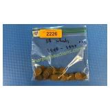 50 1940-1949 P-D-S wheat pennies