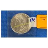 1897 Morgan dollar coin - unc