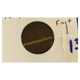 1894 Indian penny - fine +