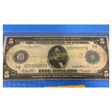 Five dollar bill series 1914