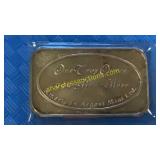 One Troy ounce .999 fine silver