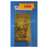 One Utah 1/250th gold buck bill