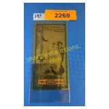 Five Utah 1/250th gold bucks bill