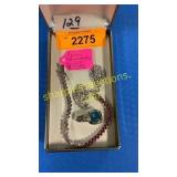 Three-piece costume jewelry