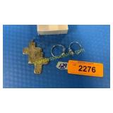 Set of two sterling earrings