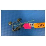 Vintage sterling charm bracelet