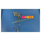 Sterling white quartz pearl necklace and bracelet