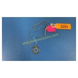 .925 necklace and pendant with Roman numerals