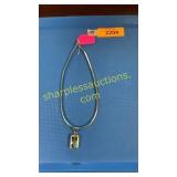 Sterling Omega necklace with sterling pendant