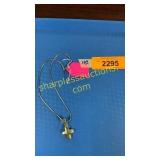 .925 necklace and cross pendant
