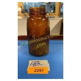 1858 Amber Mason  Jar