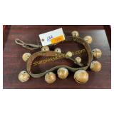 String of vintage sleighbells- 16 bells