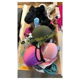 Assorted socks, pink bras sz L
