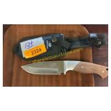 Mossy oak hunting knife w/sheath