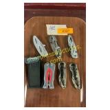 Collection of pocket knives