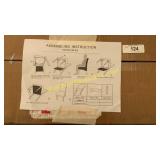 S/2 Hudson chairs-red & white checkered