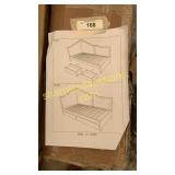 Corner storage bed/ carton b-white