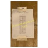 8 door corner cabinet-red