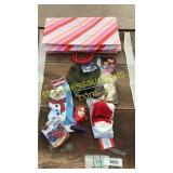 Stocking cap, gift bags, Xmas socks, misc