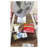 Vacuum bags, Holmes cool fan, misc