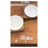 Threshold porcelain plates