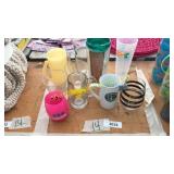 Assorted cups, mugs, glasses