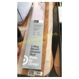 Expandable curved shower rod