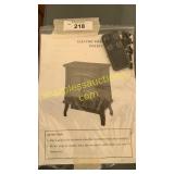 Electric fireplace-gray