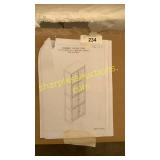 8 door wall cabinet-white