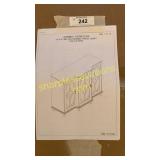 Mirrored console cabinet