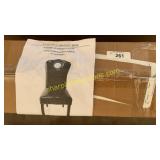 Nailhead dining chair-chocolate